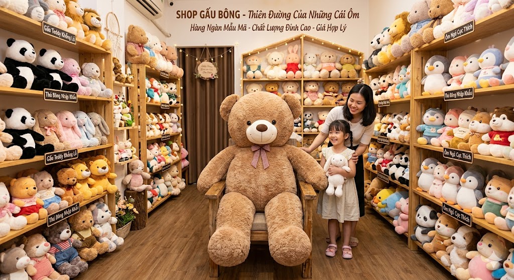 gau bong chinh hang shop