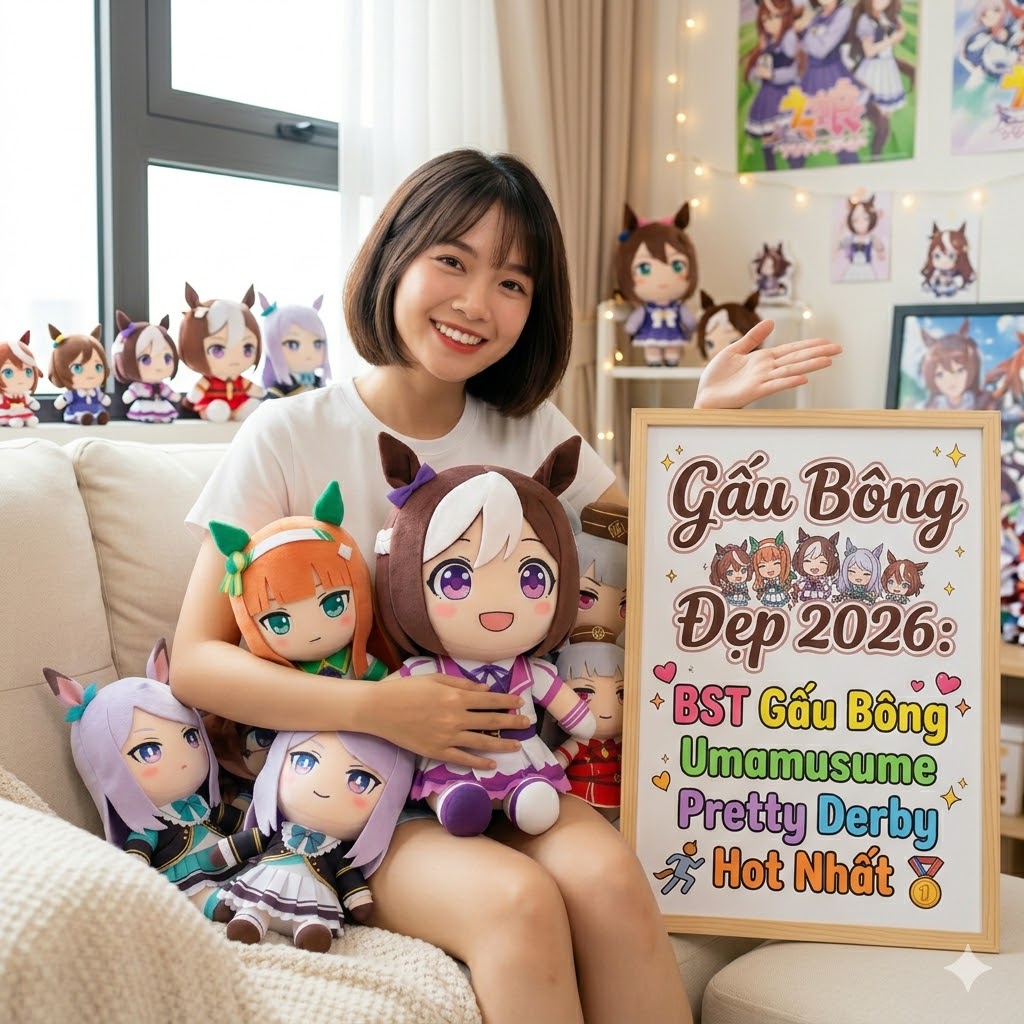 Gấu Bông Đẹp: Gấu Bông Umamusume Pretty Derby gau bong dai dien chinh hang