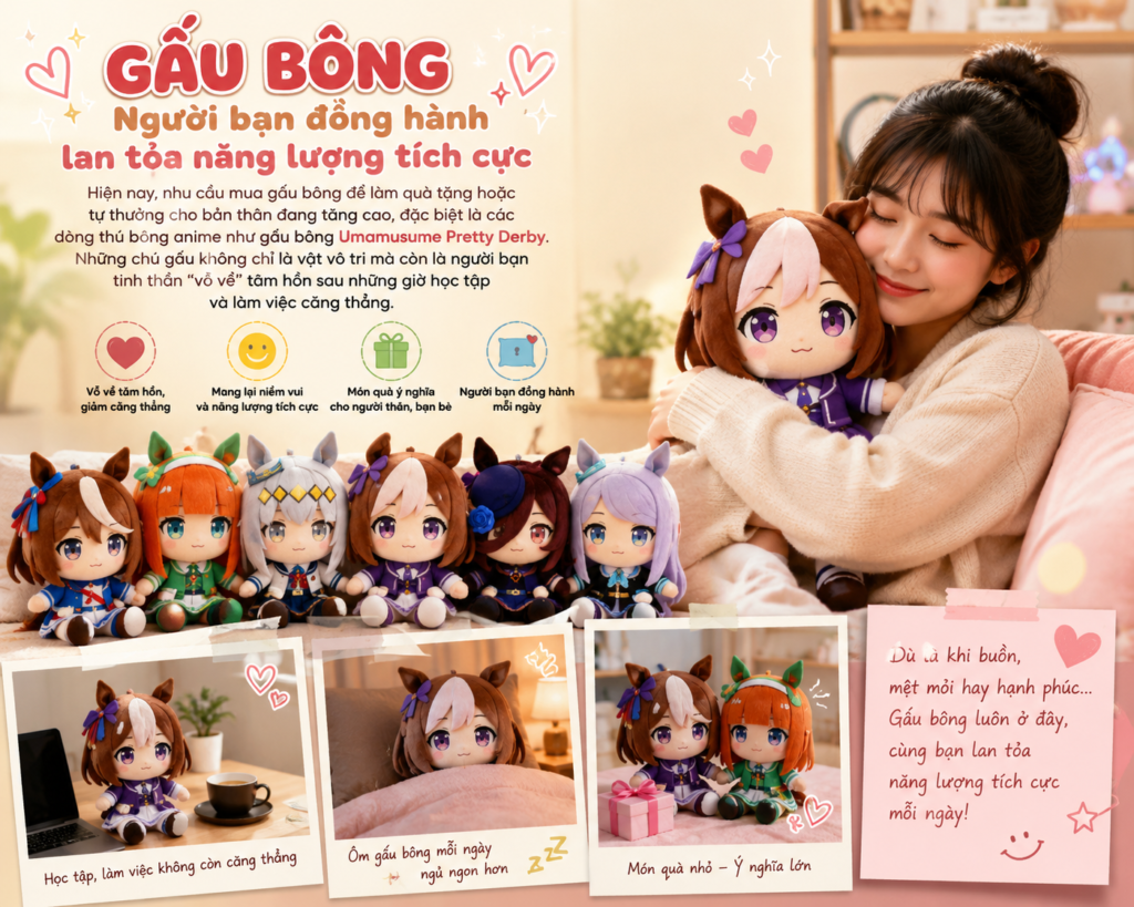 gau bong pretty derby chinh hang