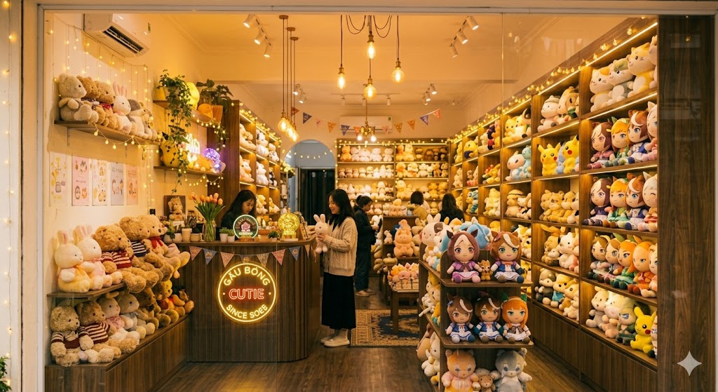 Săn ngay gấu bông chính hãng giá hạt dẻ cho học sinh, sinh viên cực xinh gau bong shop