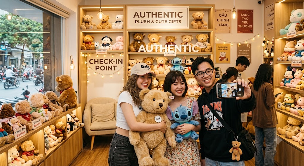 Shop Gấu Bông Uy Tín - Mua Gấu Bông Chính Hãng, Đẹp Giá Rẻ Nhất Hiện Nay gau bong uy tin check in