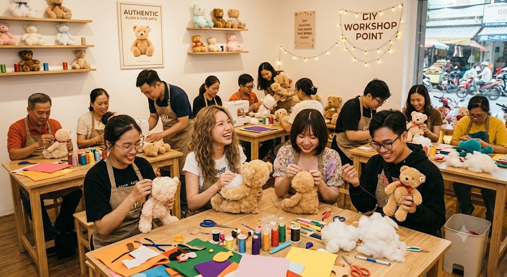 Shop Gấu Bông Uy Tín - Mua Gấu Bông Chính Hãng, Đẹp Giá Rẻ Nhất Hiện Nay gau bong uy tin work shop