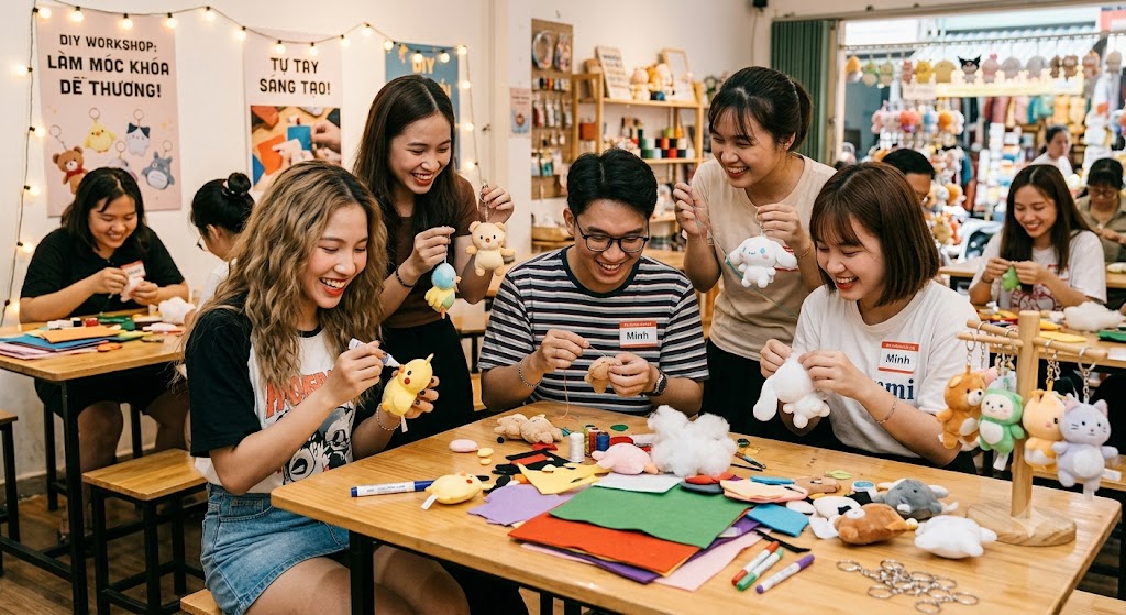 Shop Gấu Bông Đẹp Giá Rẻ - Mua Móc Khóa Nhồi Bông Cao Cấp Độc Đáo shop gau bong dep work shop